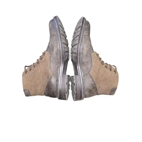 Joe's Jeans Battle Cappy Brown Boots Mens 8 Womens 9.5 Lace Up - Picture 4 of 6